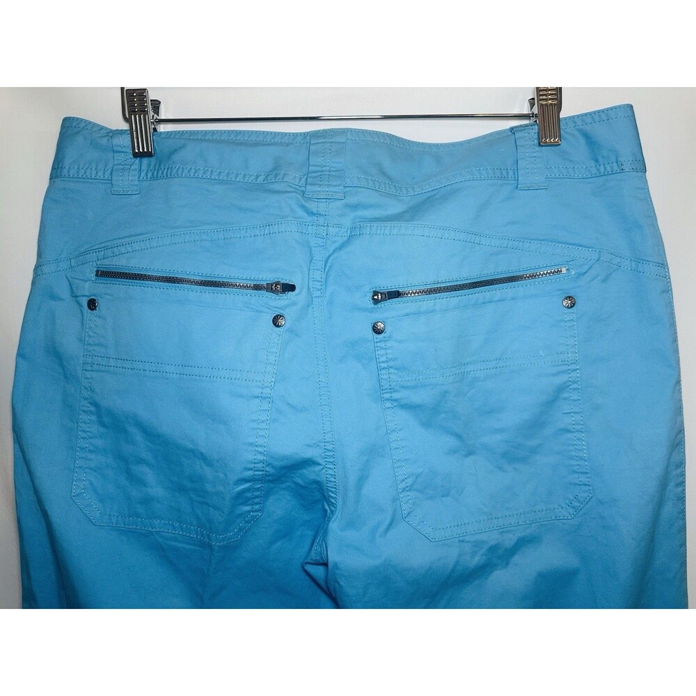 Athleta Convertible Outdoor Hiking Pants Aqua Blue Pockets Women's 14‎ - Picture 4 of 16